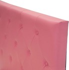 Girls Twin Bed Frame Pink Platform Toddler Kids Princess Upholstered Headboard