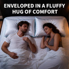 Bed Pillows Queen Size Set Of 2  Soft Fluffy And Supportive Hotel Collection Pil