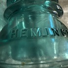 Vintage Glass Insulator 42 Hemingray Nice Aqua Blue Made In U s a