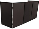 Pro X Xf-5x3048b 5 Panel Black Frame Dj Facade W stainless Quick Release   Bags