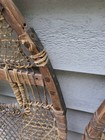 Vintage Old Handmade Indian Style Wooden Snowshoes  42 X 14