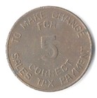 Arizona State Tax Commission Sales Make Change 5 Tax Vintage Token