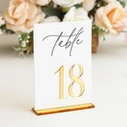 Acrylic Table Numbers Wedding Table Decor Wedding Signage Table Numbers