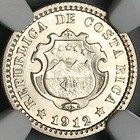 1912 Ngc Ms 67 Costa Rica 5 Centimos Mint State Silver Coin  23101001c 