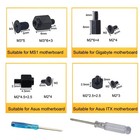 80pieces M 2 Nvme Pcle Ssd Mounting Screws Computer For Asus Gigabyte   