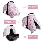Rquite Car Seat Cover Baby Carseat Covers Baby Girl Minky Infant Car Seat Cover