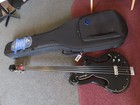 Ampeg Scroll Fretless Bass 1967 Aub-1 Original Black Finish Rare Clean Stunning 