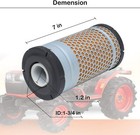 6c060-99410 Engine Air Filter Fits Kubota B3200 B3300 B7300 B7400 B7410 B7500