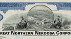 1976 Great Northern Nekoosa Corporation Blue Stock Certificate 100 Common Shares