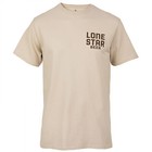 Lone Star Beer Long Live Long Necks Front And Back Print T-shirt Beige