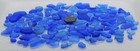 Genuine Beach Sea Glass Cornflower Blue Irregular Lot Surf Tumbled