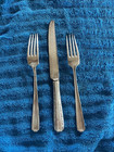 3 Pieces -2 Forks  1 Knife Sterling  candlelight  Pattern By Towle Silversmiths 