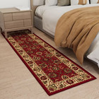 Ottohome Collection Non-slip Rubberback Oriental Design 2x7 Indoor Runner Rug  1