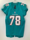  78 Laremy Tunsil Miami Dolphins Game Used Nike Jersey Sz 46 Yr 2014