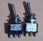 Lot Of  4  Vintage Alco And Mts Mini Toggle Panel Switch Spdt