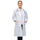 Unisex Professional Lab Coat For Men   Women  Cotton-poly Medical Laboratory Coa