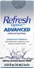 Refresh Optive Advanced Lubricant Eye Drops Triple Action Relief 0 33oz 3 Pack