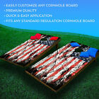 C197 Distressed Flag Cornhole Board Wrap Laminated Wraps Decals Vinyl Sticker