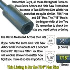 Hole Saw Extension 7 16 In Or 1 2 In Hex M To F 12 Inch Long Fits All 7 16 Arbor