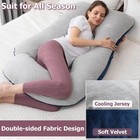 Pregnancy Pillow  U Shaped Full Body Pillow For Maternity Support  Sleeping P   