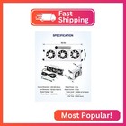 Uueego 12v Rv Refrigerator Evaporator Fan   with Three 2 5  12v Powered Fans  Atta