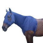 Stretch Horse Hood With Zip Full Face Neck Cover    Xl Navy