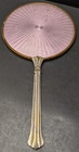 Vintage Metal Vanity Decor Hand Held Gold And Silver Tone Mirror 14 l X 7 w