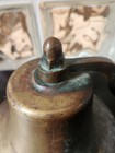 Antique vintage Ships Galley dinner Bell 8  Wide 5 5  Tall