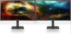 A Matching Dual Large Major Brand 23  Widescreen Lcd Monitors W cables Gaming