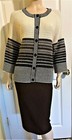 Nwt New W Tags St John Career Executive Knit Skirt   Jacket Suit Sz 14