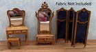 Dollhouse Half Scale Furniture Kit Diy Victorian Dressing Room 1 24 Miniatures