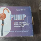 Cast Iron 45743 Manual Rotary Barrel Pump Self - Priming 10 Gpm - Opened Box