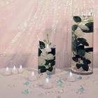 24 White Led Tea Lights Waterproof Submersible Wedding Tabletop Centerpieces