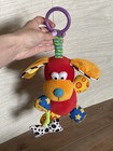Vtg Rare Lamaze Baby Einstein Pup Squeak Puppy Rattle Squeak Plush Toy 13 5 