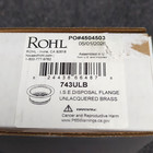 Rohl 3-1 2  Kitchen Sink Disposal Flange  Fits 3 5 Inch Unlacquered Brass 743ulb