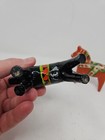 Lot Of Two 4  Dala Horse Nils Olsson Orange   Black Swedish Folk Art