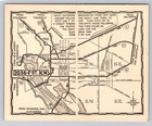 1940s Washington Dc Tourist Map   Distance Guide Vintage Ephemera Julia Smith