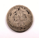 1874 Seated Liberty Silver Dime 10c Good G Details