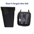  2 Pack  Hyper Tough 45 Gallon Wheeled Heavy Duty Plastic Garbage Can  Attached