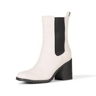 Amazon Essentials Women s Mid Calf Heeled Chelsea Boots Sand Lug Sole
