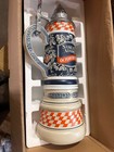 Sam Adams Oktoberfest 3  Beer Stein Resin Promotional Display Brand New