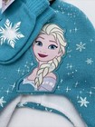 Disney Frozen Girls Winter Hat And Mitten Set Beanie Pom Elsa One Size Nwt Ab10