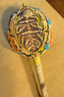 Genuine Pawnee Bill Indian Tom-tom medicine Man Turtle Rattle