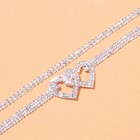 Beautiful Dazzling Cubic Zirconia Chain Anklet For Women Fashion Silver Color