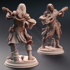 Ereviel Elf Fortune Bard Miniature   D d Dnd