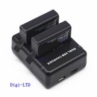 New Genuine Gopro Ahbbp-401 Battery   Dual Charger For Hero4 Hero 4 Black Silver