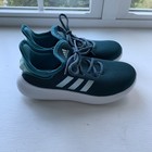 New Adidas Cloudfoam Pure Lifestyle Running Shoes Kids Teal Size 2
