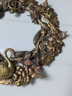 Vintage Dresden Victorian Brass Wreath Decor German