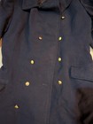 1990 s East German Grenztruppen Der Ddr Blue Wool Trench Coat Jacket Sg-48
