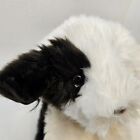Russ Berrie Gizmo Sheepdog Plush White Black Puppy Stuffed Animal Toy